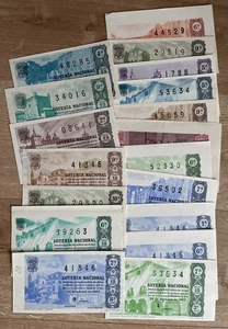 IBERMONEDA| Lotería. 20 décimos de lotería año 1962, diferentes sorteos - Imagen 1 de 1