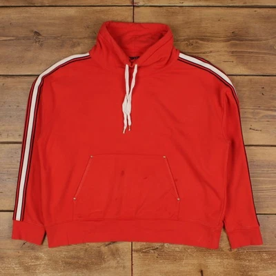 Vintage Ralph Lauren Blank Sweatshirt XL Stripe High Neck Pockets Mens Orange - Image 1 of 4