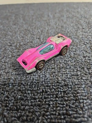 DAMAGED 1970 Mattel Hot Wheels Redline Bugeye Magenta / Hot Pink - Image 1 of 4