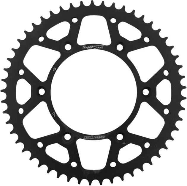 Supersprox Racing Steel Rear Sprocket 520 53T Black #RFE-210-53-BLK for Honda - Image 1 of 1
