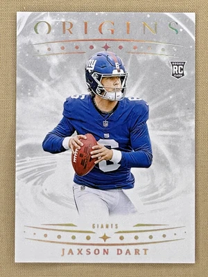 2025 Panini Origins Jaxson Dart RC White Variation New York Giants #145 - Image 1 of 2
