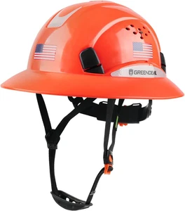 Full Brim Hard Hat Vented Construction Safety Helmet OSHA Approved Cascos De Con - Picture 1 of 12
