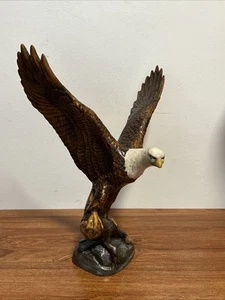 Amerikanischer Weißkopfseeadler fliegt Statue Holland Form 1977 Skulptur 13 in H - Bild 1 von 9