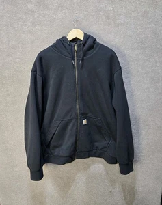 Carhartt Herren 2XL Rain Defender Relaxed Fit Sherpa Full-Zip Sweatshirt Schwarz - Bild 1 von 9
