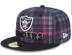 New Era 59FIFTY Raiders 2024 NFL Crucial Catch Plaid 7 7/8 Fitted Hat - Bild 1 von 6