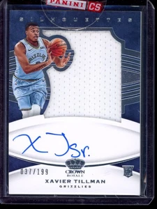 2020-21 Crown Royale #120 Xavier Tillman RC Rookie Silhouettes Patch Auto /199 - Bild 1 von 2