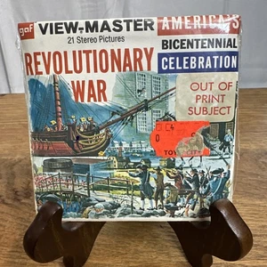 View Master B810 America's Bicentennial Revolutionary War Confezione 3 Mulinelli 1975 Gaf - Foto 1 di 8