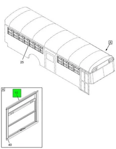 2233889C93-WINDOW STORM ASSEMBLY 36IN W/12IN OPN BK LAMND CLEAR - Picture 1 of 1