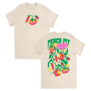 Peach Pit Band 2025 Elster Tour natürliche Baumwolle T-Shirt volle Größe S-5XL - Bild 1 von 3
