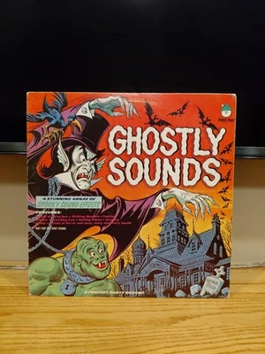 Ghostly Sounds LP Vinyl Peter Pan Records Spooky Sound Effects Halloween Foto 1 de 4