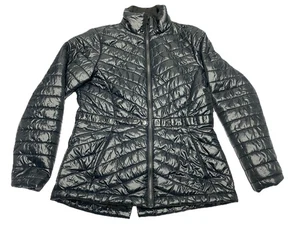 North Face Womens Puffer Nylon Black full Zip Jacket Size Large. NEW!! - Picture 1 of 7