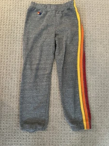 Aviator Nation 5 Stripe Sweatpants Joggers Youth 10 Loungewear - Picture 1 of 3