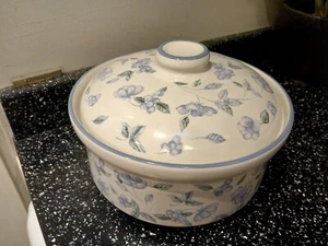 BHS  BRISTOL BLUE  LARGE LIDDED CASSEROLE - Picture 1 of 4