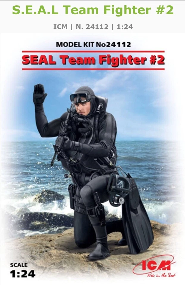 Icm 24112 1/24 S.E.A.L. Team Fighter #2 Kit Modellismo - Immagine 1 di 1