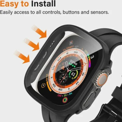 GORILLA Apple Watch Ultra 2 & 1 (49mm) Full Case Cover Tempered Glass Screen Protector