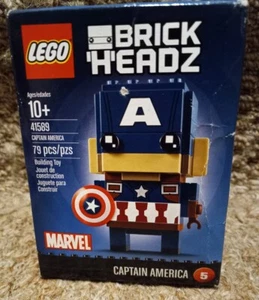 RAR! Marvel's - Lego Brickheadz: #5 - "Captain America" - #41589 - Neu in OVP - versiegelt! - Bild 1 von 13