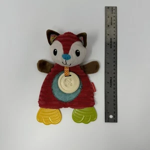 Infantino Fox Lovey Teether Crinkly Baby Crib Toy Textured Sensory Ribbed - Picture 1 of 6