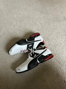 PUMA Cell Surin 2 Turnschuhe Sport Fitnessstudio Wandern Herren Größe 14 weiß schwarz rot - Bild 1 von 6
