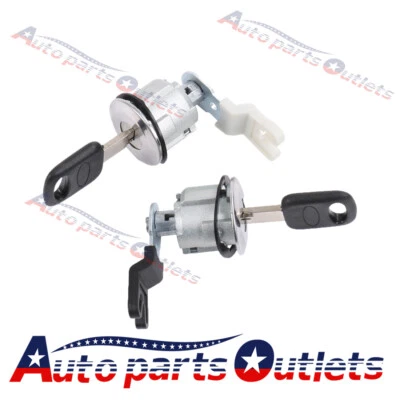 Par de cilindros de cerradura de puerta delantera para camioneta F250 F350 E350 furgoneta E150 E250 Foto 1 de 4