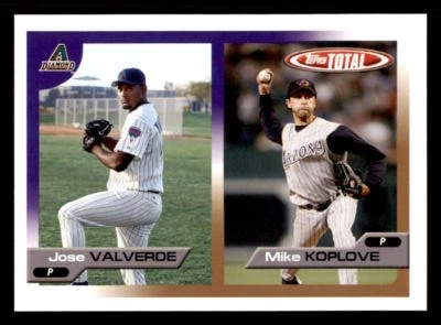 Topps Total #682 2005 José Valverde/Mike Koplove Arizona Diamondbacks Foto 1 de 2