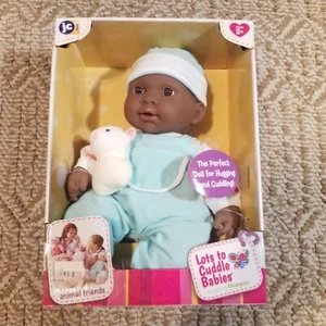 JC Toys Lots to Cuddle Babies Soft and Cuddly 12 inch Brown Eyes Baby Doll 2015 - Picture 1 of 14