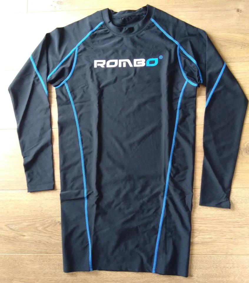 **BNIP**  Mens Black Long Sleeve ROMBO Base Layer Large - Sport Hiking Fishing - Image 1 of 1