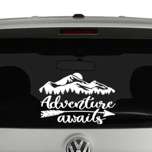 Adventure Awaits Outdoors Vinyl Decal Sticker - Picture 1 of 2