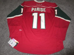 ZACH PARISE Minnesota Wild SIGNED Autographed JERSEY w/ COA New Large - Picture 1 of 3