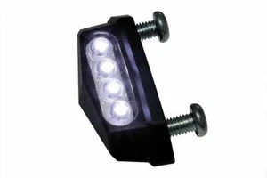 Luce targa a 4 Led mod. QUADRO in alluminio anodizzato nero - Foto 1 di 3
