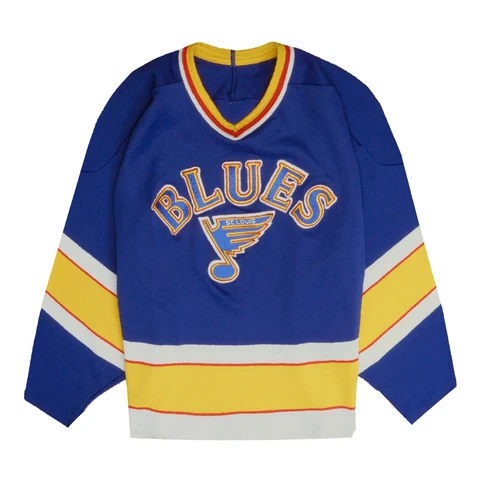 Vintage St. Louis Blues Hockey Jersey Size Large Blue NHL Cover