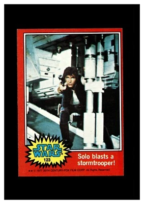 1977 Topps Star Wars #123 Solo blasts a stormtrooper! - Image 1 of 2