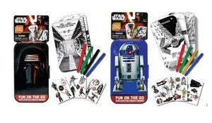 Two Star Wars Force Awakens R2-D2 & Kylo Ren Fun On The Go Kits - NEW - Picture 1 of 3