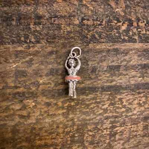 NUEVO Colgante Tutú Niña Bailarina Rosa .925 y Esmalte Plata Esterlina Dije - Imagen 1 de 3