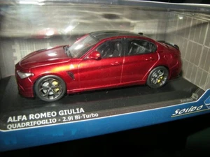 1:43 Solido Alfa Romeo Giulia Quadrifoglio 2.9l Bi-Turbo rojo/rojo en embalaje original - Imagen 1 de 2