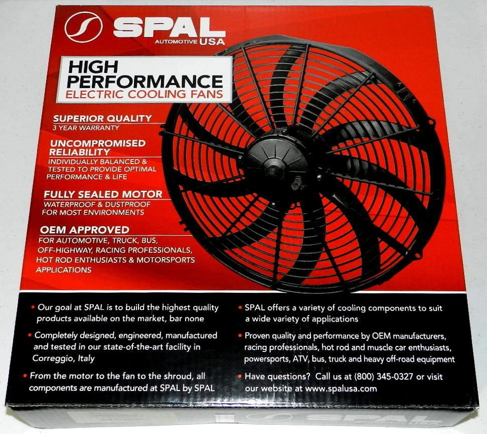 LOWEST OFFER ON EBAY  New Spal 30102048 16 Inch Electric Curved Blade Pusher Fan - Image 1 of 1