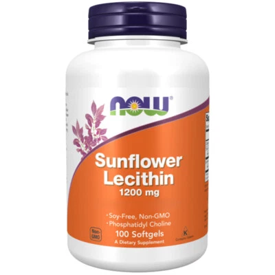 Now Foods, Sunflower Lecithin, 1200mg, 100 Weichkapseln