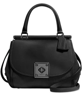 Coach 38388 Drifter Top-Griff Umhängetasche Ledermix schwarz schwarze Hardware - Bild 1 von 10