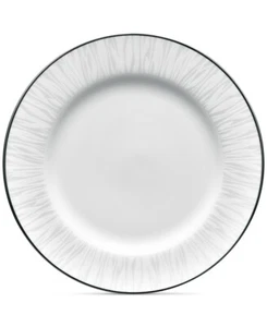 Noritake 262872 Glacier Platinum Porcelain Bread Plate White And Light Grey - Picture 1 of 2