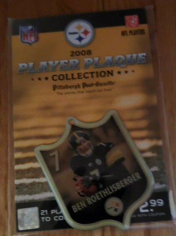 Pittsburgh Steelers Ben Roethlisberger Player Plaque 2008 Cover