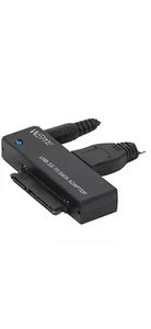 WEme USB 3.0 to SATA Converter Adapter for 2.5 3.5 Inch Hard Drive Disk SSD HDD, - Picture 1 of 9
