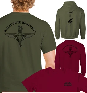Doppeldruck Fallschirm Regiment T-SHIRT SWEAT KAPUZENPULLOVER SFSG AIRBORNE WINGS PARA - Bild 1 von 48