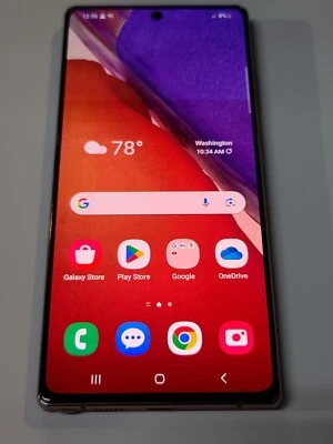 Samsung Galaxy Note 20 5G SM-N981U,128GB,Bronze,Unlk,Heavy Shadow,Fair Con:PA214 - Image 1 of 4