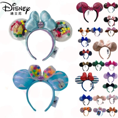 150 Styles Disney Parks Mickey Sequins Bow Mermaid Ariel Minnie Ears Headband - Image 1 of 4