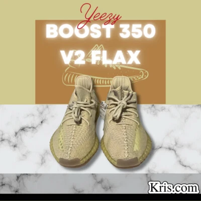 Adidas Yeezy Boost 350 V2 Lino (FX9028) Hombre Talla 8.5 Totalmente Nuevo Foto 1 de 4