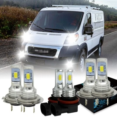 Combo faros antiniebla LED para Ram ProMaster 1500 2500 3500 2014-2019 Foto 1 de 4