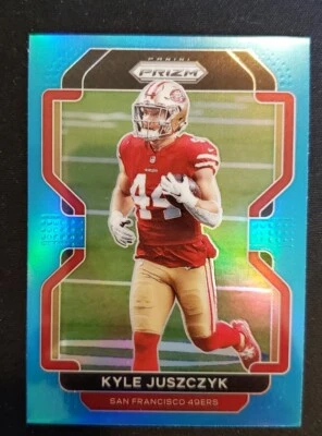 KYLE JUSZCZYK 2021 Panini Prizm LIGHT BLUE Refractor #57 San Francisco 49ERS - Image 1 of 2