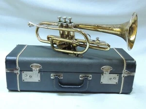 Bb Cornet🎺SILVERTONE Blessing 1963 Refurbished with Holton MP and Case 8861 - Picture 1 of 21