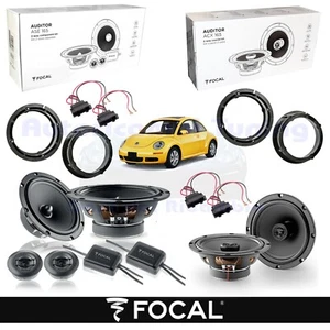 Coffers Speakers Front+Rear Focal Auditor ASE165+ACX165 for VW New Beetle - Picture 1 of 13