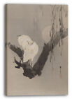 Kunstdruck Watanabe Seite - Reiher in einem Baum in der Nacht