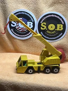 Lesney Matchbox Superfast 1976 Crane Truck No49 Ition Yellow Diecast Used NMcond - Picture 1 of 10